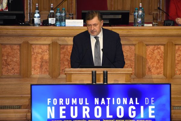 Ministrul Sănătăţii, Alexandru Rafila, a participat joi la deschiderea oficială a Forumului Naţional de Neurologie, cu tema Strategia Naţională pentru Combaterea Bolilor Cardiovasculare şi Cerebrovasculare (SNBCC)