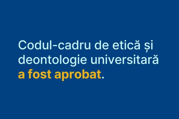 Astăzi, a fost adoptată în ședința de Guvern Hotărârea privind Codul-cadru de etică și deontologie universitară! Instituțiile de învățământ superior vor adopta propriile coduri, respectând codul-cadru adoptat astăzi