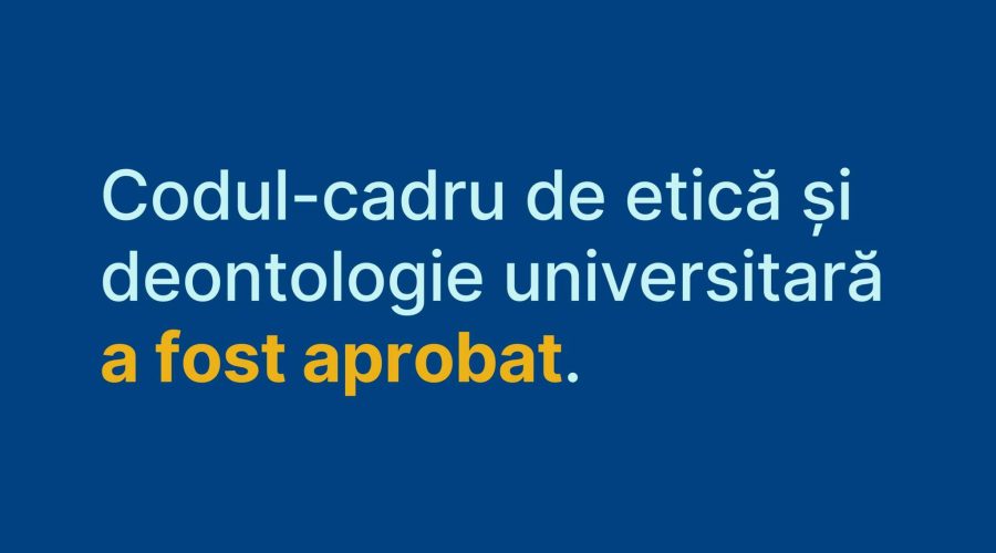 ședința de Guvern Hotărârea privind Codul-cadru de etică și deontologie universitară